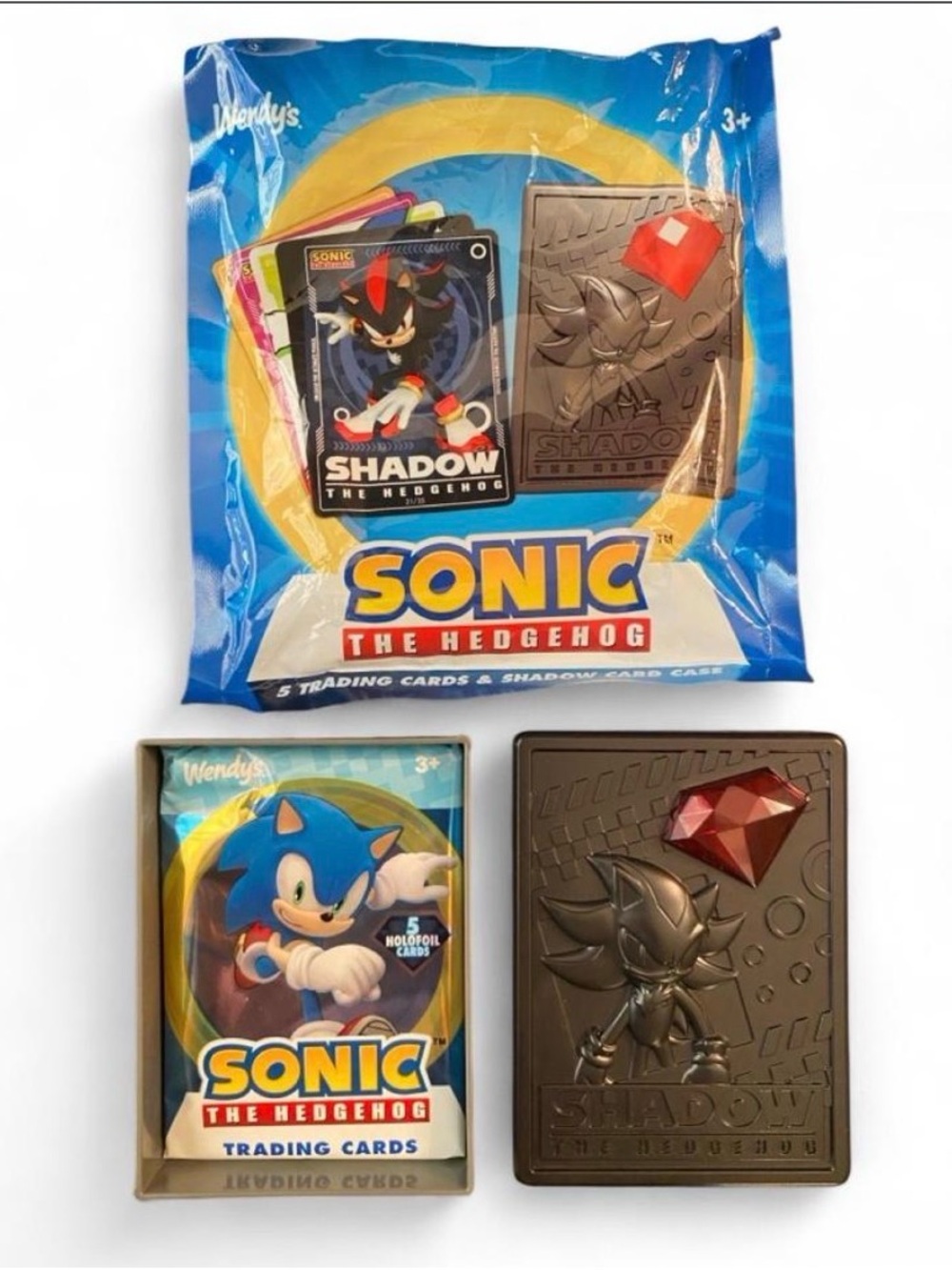 Wendy’s Sonic the Hedgehog 💙 Shadow Card Case & Trading Cards - New/ Sealed